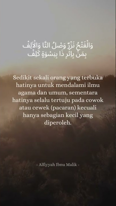kata mutiara Alfiyyah Ibnu Malik part 6 || quotes santri part 6