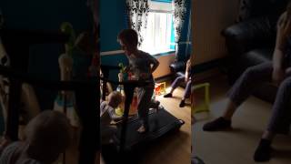 Baby treadmill fail!