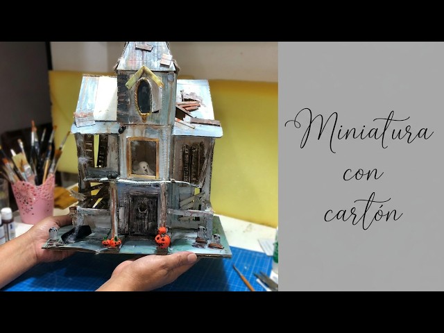 Kit De Maqueta De Casa Halloween DIY – Manualidades Con Pegatinas Y Graffiti Para Niños, Decoración De Mesa