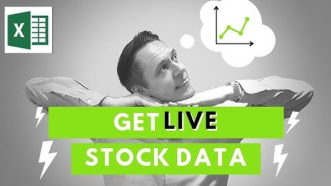 Get Live Stock Data in Excel