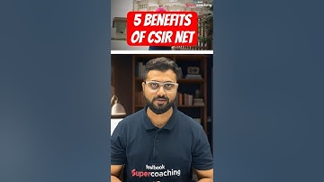 5 Unbelievable Benefits of CSIR NET Exam | Rajnish Sir #csirnet #csir #professor #phd #trending