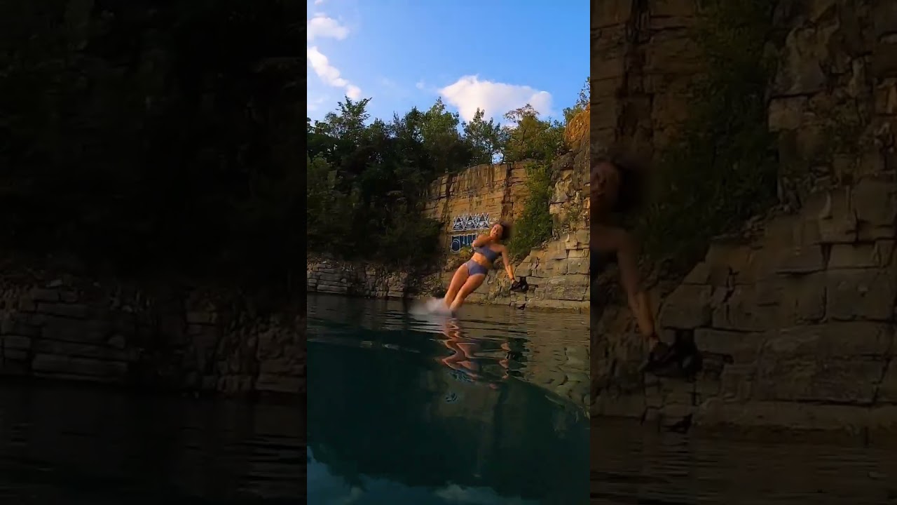 Cliff jumping FAIL 