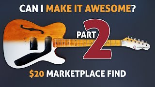 $20 Marketplace Wreck to Guitar Gem: Body Restoration Ep. 02