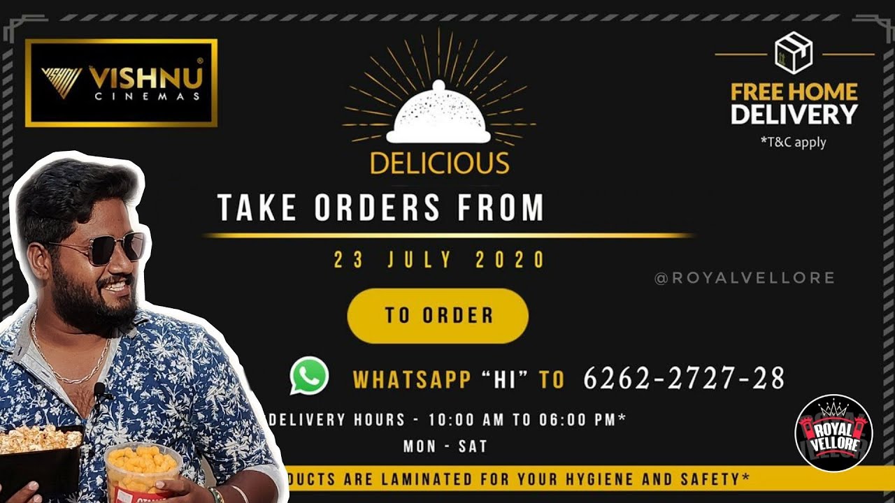 Vellore Vishnu Cinemas Snacks Review | RoyalVellore