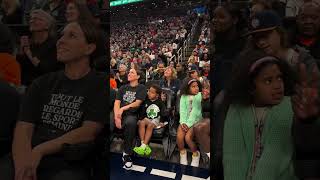 Jrue Holiday & Lauren Holiday courtside for New York Liberty vs Dallas Wings WNBA #shorts #short