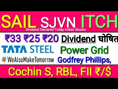 Thumbnail for SAIL Dividend Stocks Power Grid Cochin Shipyard SJVN NBCC Split ITC Hotels Buyback Stock Finshots