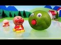 アンパンマンストップモーション❤粘土の中から飛び出せ！アニメ＆おもちゃ Anpanman toys anime