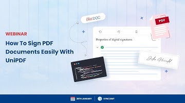 Webinar: How to Sign PDF Documents Easily with UniPDF