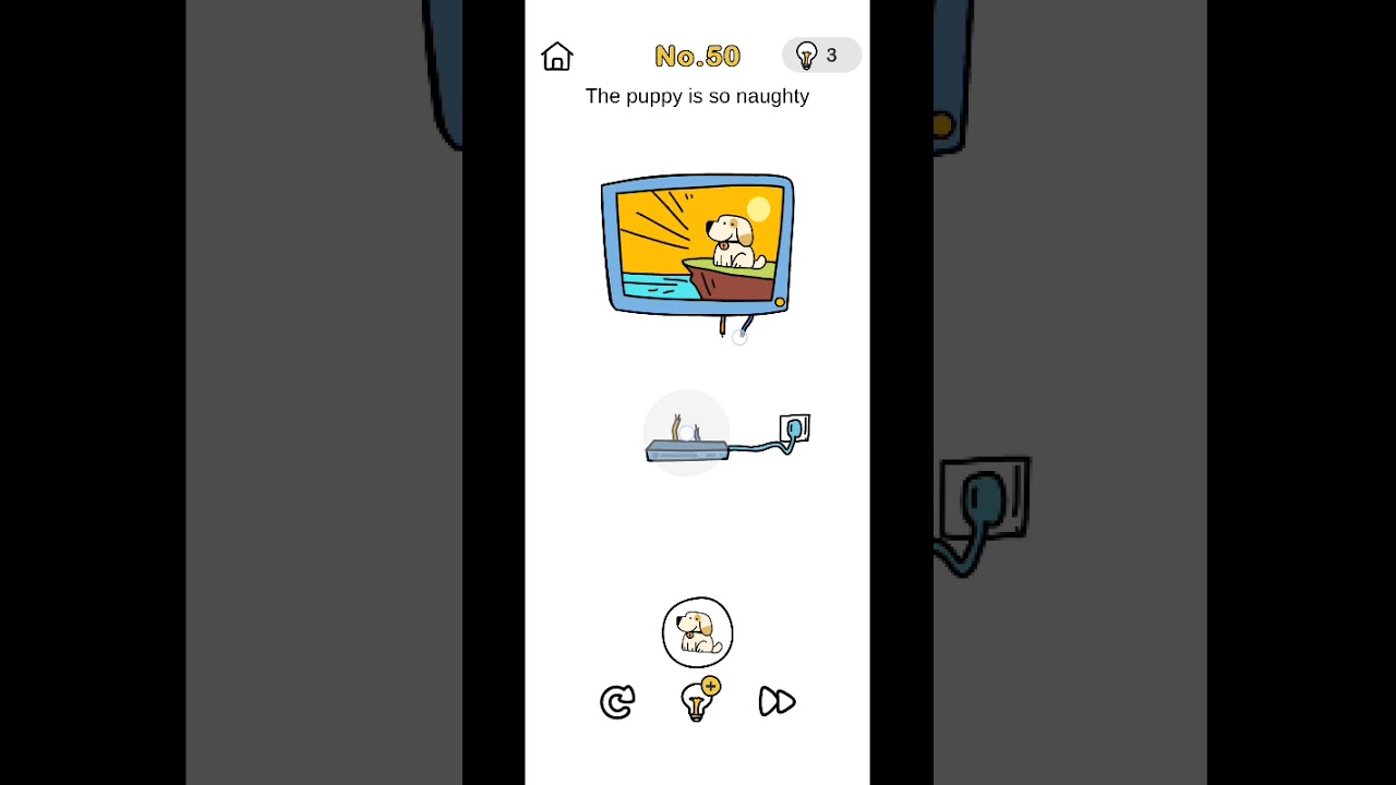 No. 50/ The puppy is so naughty/ brain out 