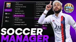 MOD MENU SOCCER MANAGER 2026 | v3.5.5 | UNLIMITED MONEY FITNESS, MANAGER LEVEL UP, EDIT ALL PLAYERS screenshot 4