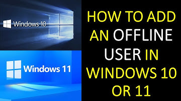 Create Offline Users in Windows 11 or Windows 10 | How to Add Users in Windows with out Email