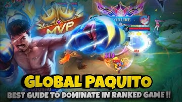 GLOBAL PAQUITO BEST GUIDE TO DOMINATE IN RANKED GAME🤯🥶 | PAQUITO BEST BUILD & EMBLEM2025 | MLBB