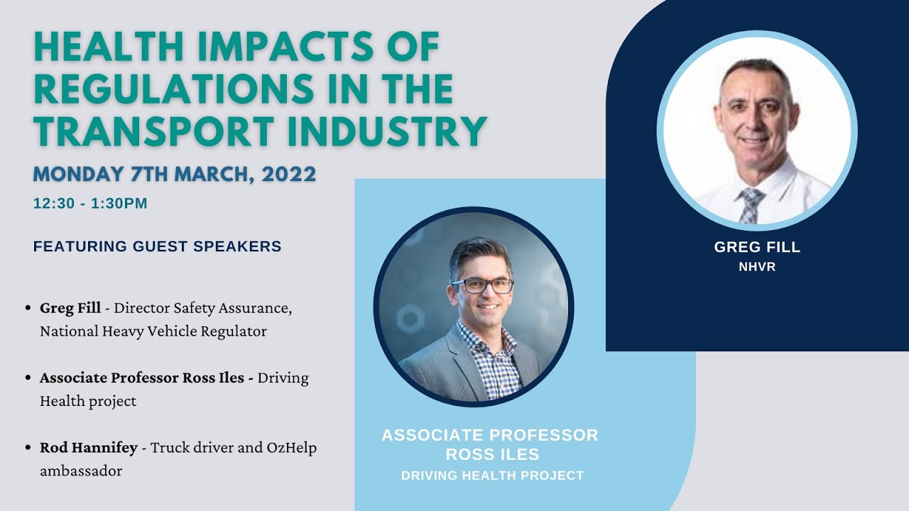 Event 1: Health impacts of regulations in the transport industry