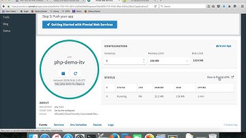 Pivotal Web Services - Deploy PHP Application using Manifest file