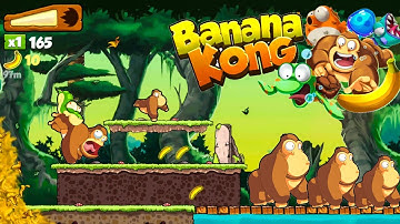 Banana Kong #3 - A thrilling ride through jungle, caves and treetops Android Gameplay #SAprorider