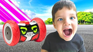 Caleb Plays with Robot Toy Friend!