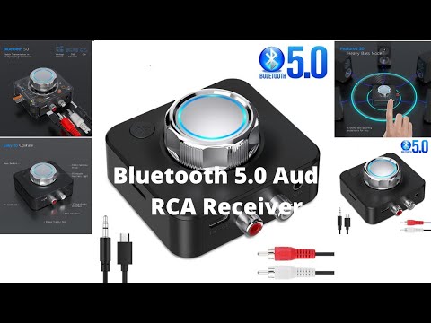 Bluetooth 5.0 Receiver 3D Stereo TF Card RCA3.5mm AUX Jack Wireless Adapter For Speaker AmplifierCar