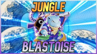 ABUSING BLACK & GREEN EMBLEMS ON JUNGLE BLASTOISE | Pokémon Unite screenshot 5