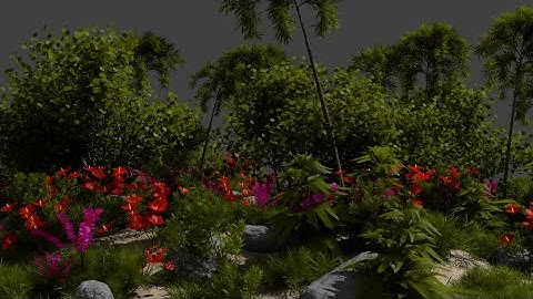 Blender 2.6x Tropical Terrain - 06 - Landscape, Particle Groups