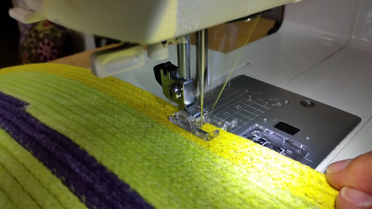 Clothes Ina Rug Sewing clothesline into a rug - YouTube