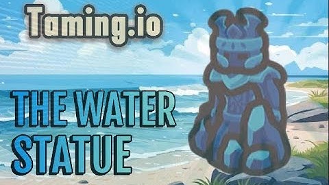 Using The Water Statue Pet in Taming.io!