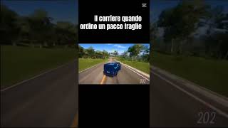 Il corriere quando ordino un pacco fragile