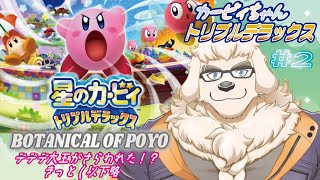 【星のカービィ　トリプルデラックス】#2 今度の舞台は奥へ手前へ！～ボヨヨンバッタン・ファクトリー～【Vtuber/空場ハクロウタ】