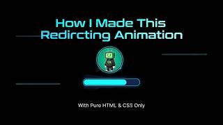 Stylish Redirect Page Animation | HTML & CSS Only (No JavaScript)