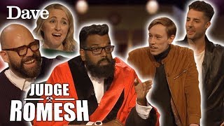 Hilarious Insults Fly At Judge Romesh & Tom Davies  | Judge Romesh