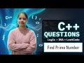 Prime number |  DSA Question | Amishka Srivastava | Quantum Explorer |
