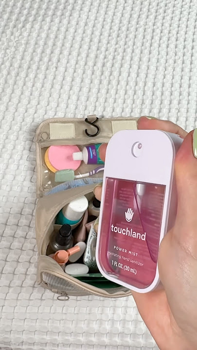 packing my beauty bag for a long trip 🧴💋 #asmr #makeup #skincare #satisfying #aesthetic #packing