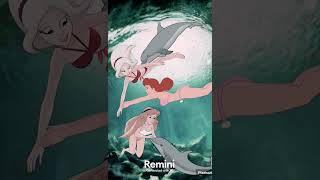 Arista Eilonwy And Darling Swimming In The Sea