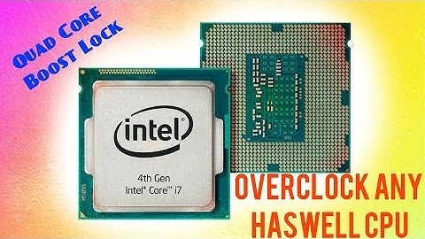 Overclocking non K Haswell CPU - Locking Turbo Boost
