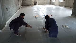 Floor Tile filling #12c Johar Town Lahore 