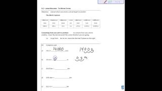 8 2 - Linear Measures The Metric System