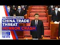 Sydney crash carnage, China trade tensions escalate | Nine News Australia