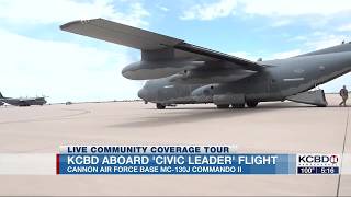 Cannon Air Force Base takes KCBD, civic leaders on MC-130J flight to strengthen community ties