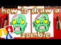 How To Draw Zombie Head For Halloween