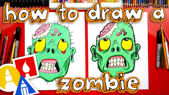 How To Draw A Zombie Pirate - Art For Kids Hub 