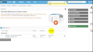 Mailboxes for ticket creation - settings.