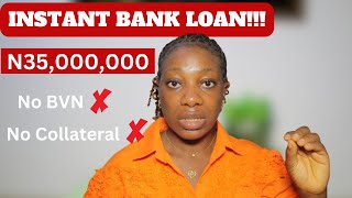 HOW To GET A LOAN WITHOUT COLLATERAL!!! (From Nigeria Banks)