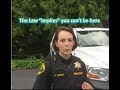 Snohomish County Deputy-ette gets taught a lesson