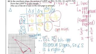 CC Geometry Exam #1 [June '15] Question 36