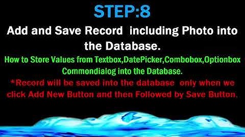 Create Save Update Delete and Search Student Profile Using Visual Basic Ms Access Step by Step