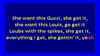Young Thug ft  Gunna & Lil Baby  - Chanel Go Get It (karaoke)