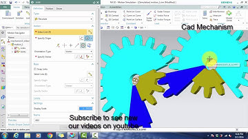 multiple speed gear mechanism nx motion simulation