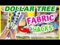 6 AWESOME FABRIC DIYS Using DOLLAR TREE FABRIC | NEW Dollar Tree DIYS | Dollar Tree Fabric Crafts