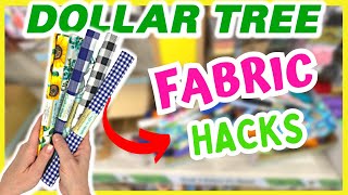 6 AWESOME FABRIC DIYS Using DOLLAR TREE FABRIC | NEW Dollar Tree DIYS | Dollar Tree Fabric Crafts