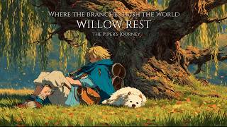 The Piper's Journey: Resting Beneath the Willow | Soft Fantasy Medieval Music for Relaxing & Sleep 🍂 screenshot 1