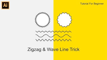 Easy Trick to Make Zigzag Lines - Adobe Illustrator Tutorial